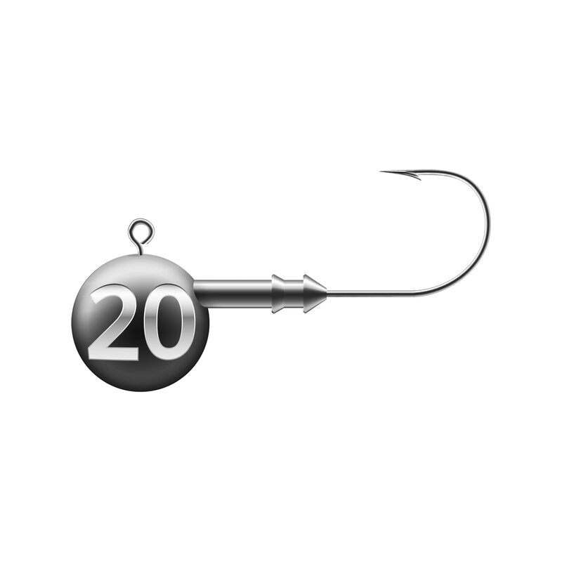 K.P. Baits Jigkopf20g 4/0 4 Stück Major Fish Angel garage