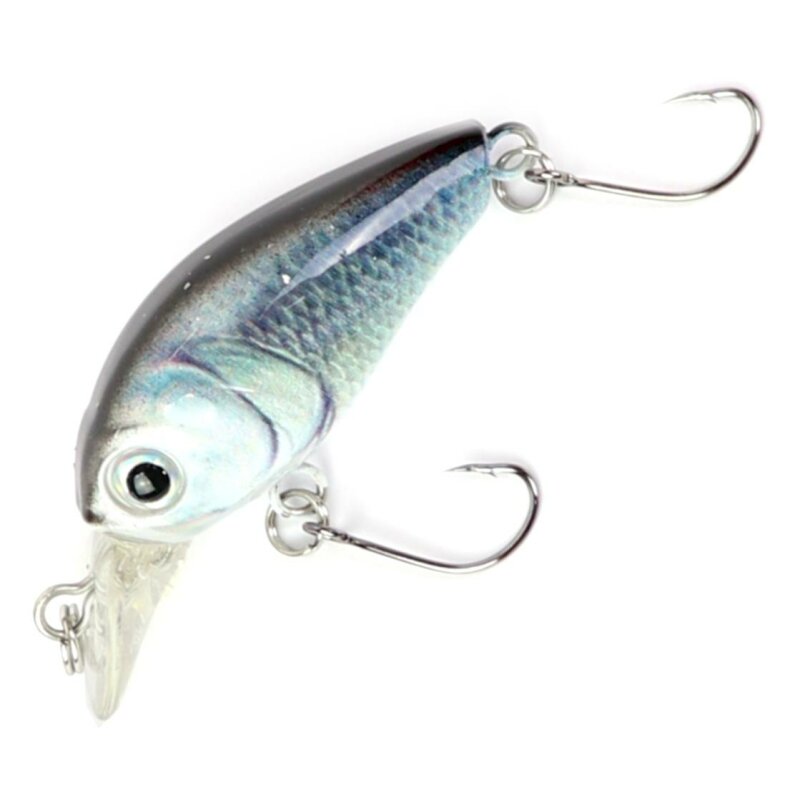 Major Fish Mini Wobbler Crankbait, Hardbait weissfisch blau