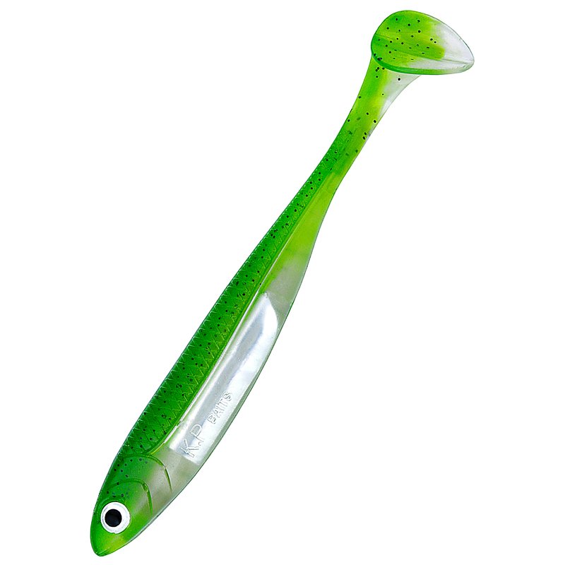 K.P Baits Flash Shad 3,5" Grün Angel Garage