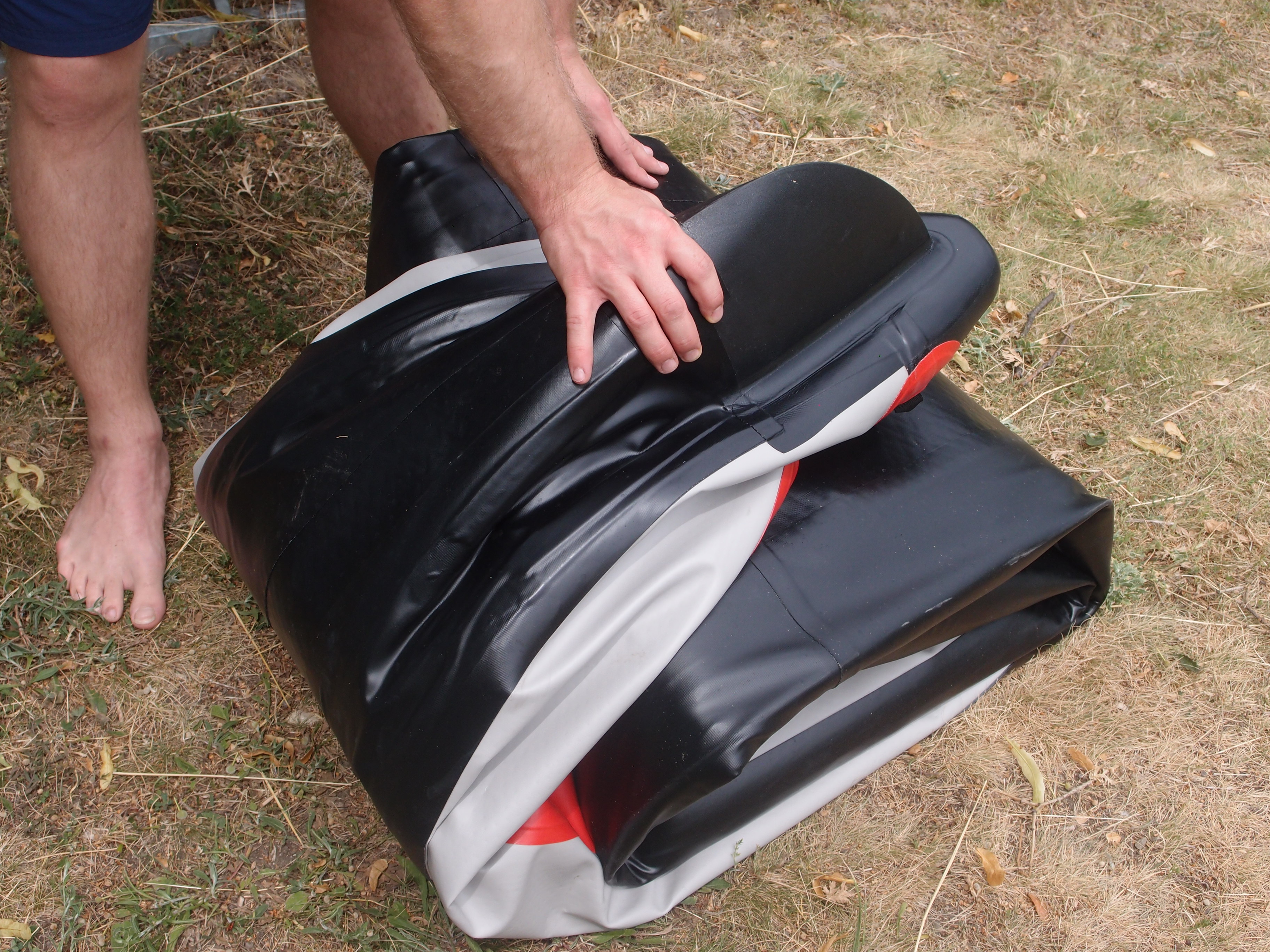 Allroundmarin Hartluft Doppel Kajak Force L 473cm grün rot gelb Aufblasbar