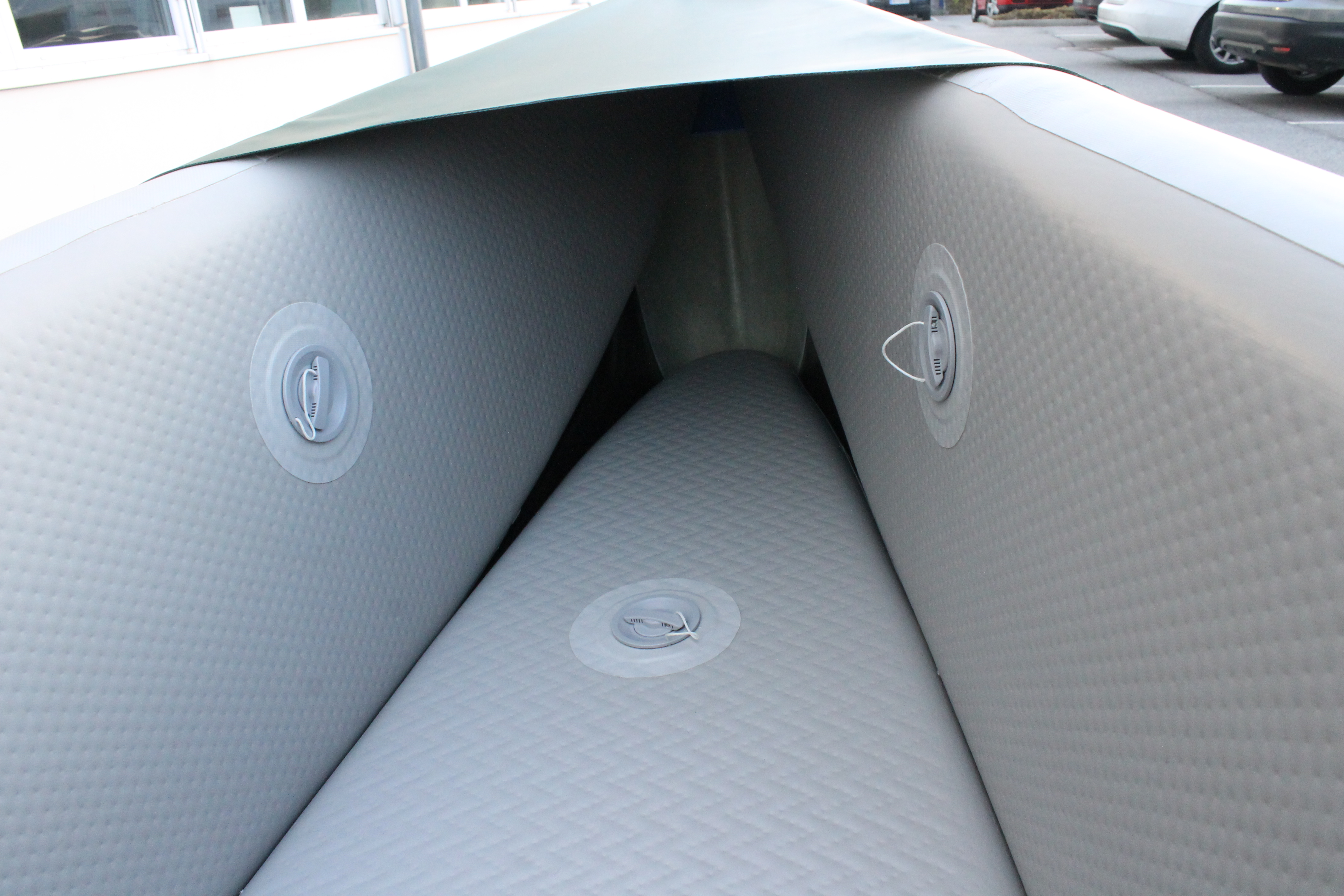 Allroundmarin Kanu Canadier Colorado Inflatable Hartluft 480cm 3 Personen SET grün