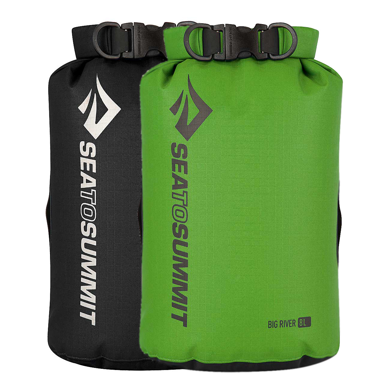 Sea to Summit Big River 8L Dry Bag Packsack versch. Farben Schwarz Grün