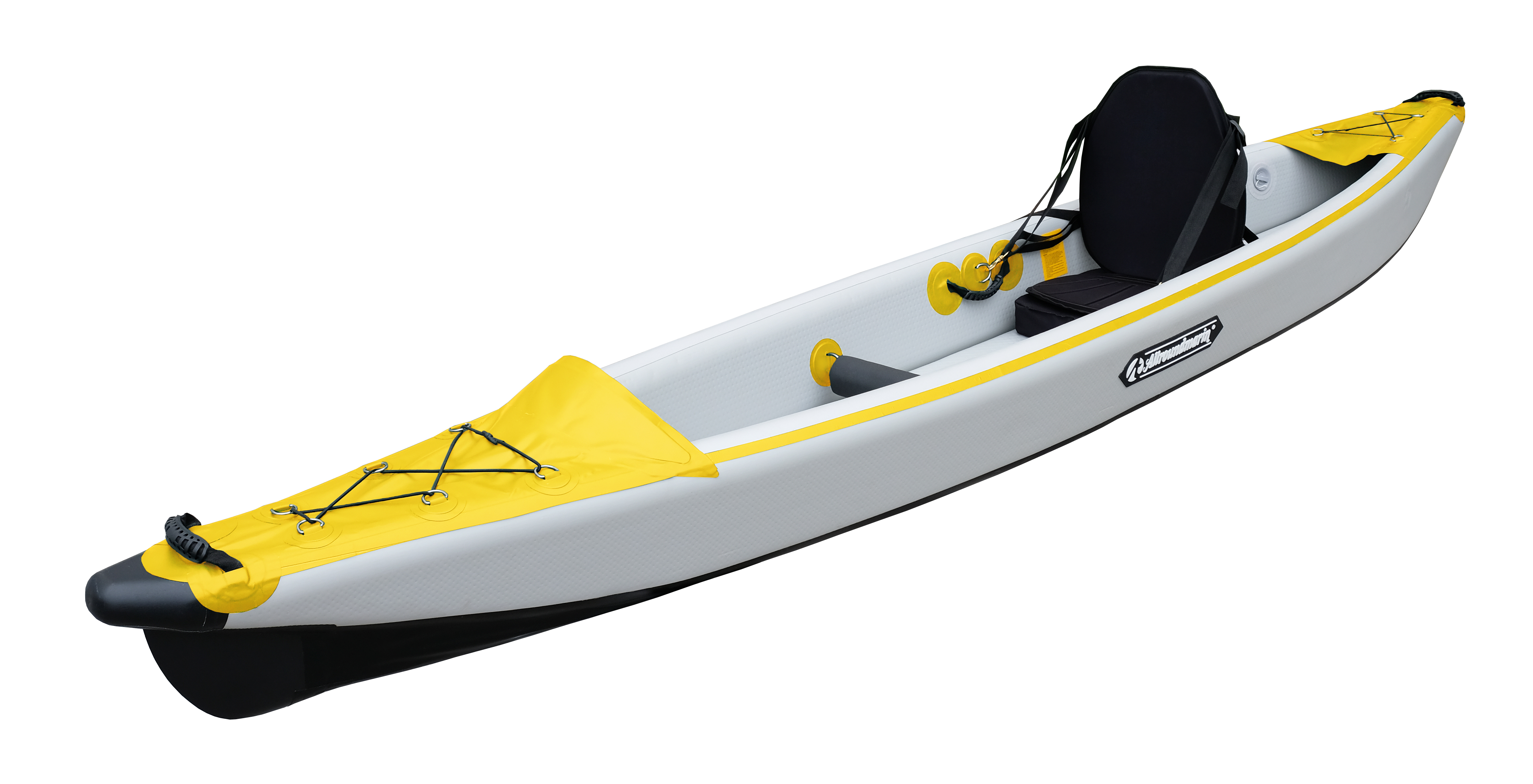 Allroundmarin Hartluft Single Kajak Flair L 391cm grün rot gelb Aufblasbar