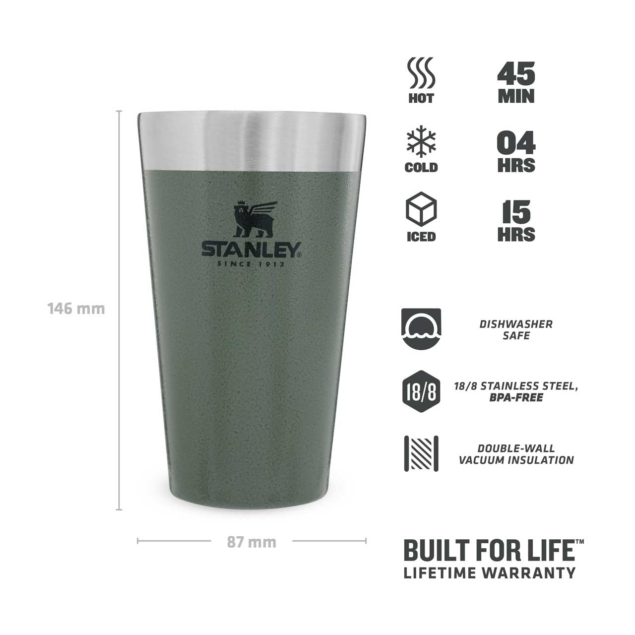 Stanley ADVENTURE VACUUM PINT 0,47l Becher Camping