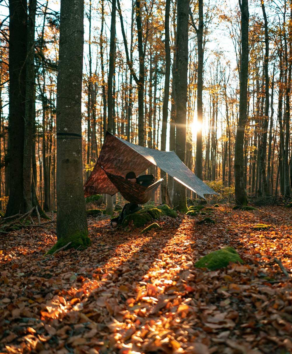 Die perfekte Hängematte für Angler und Backpacker Amazonas Moskito - Traveller Forest Design