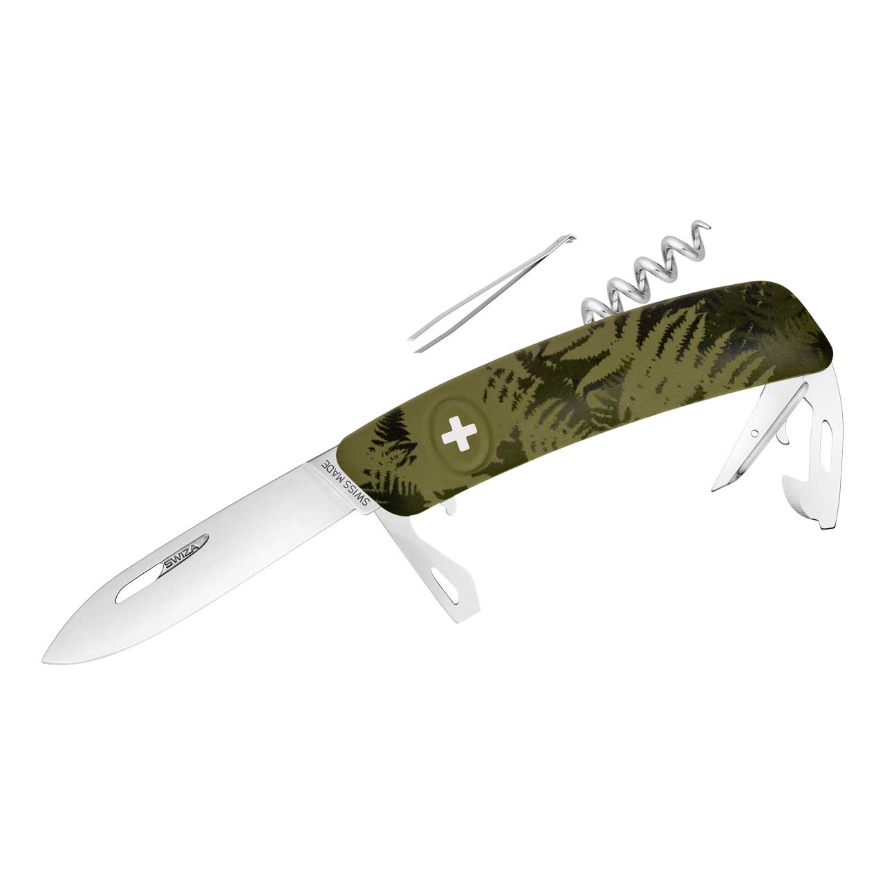 SWIZA - Schweizer Taschenmesser C03 Serie Silva Camo Farn Khaki
